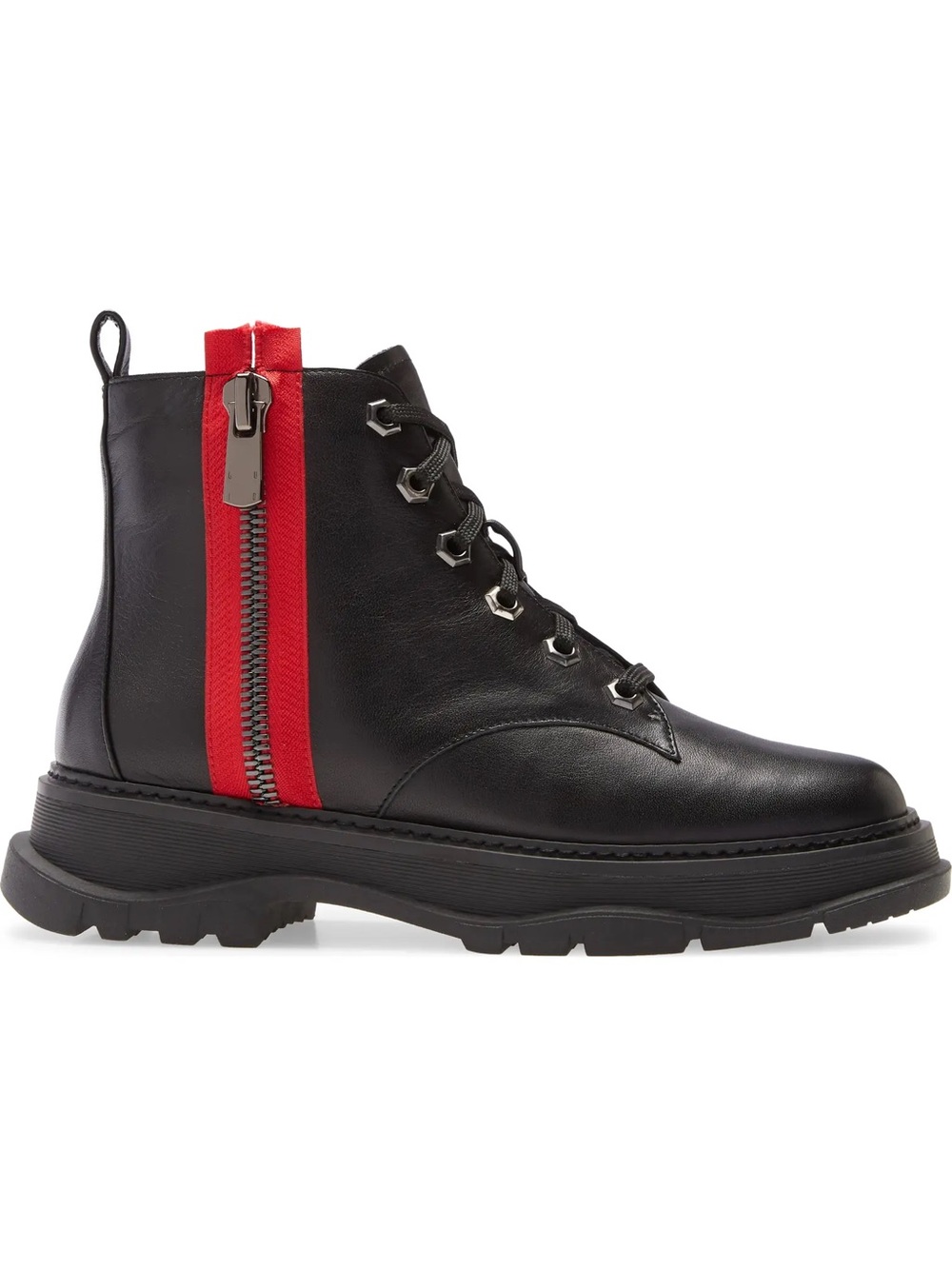 Linea Paolo Bolton High Top Sneaker Leather Lace-Up Ankle Boots with